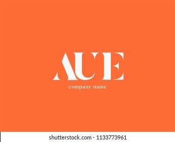 Letters AUE Joint logo icon vector element.