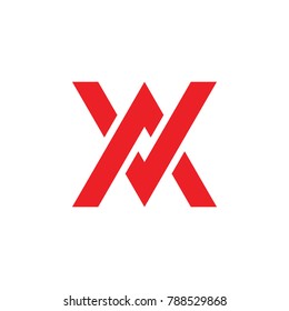letters av linked design logo vector