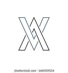 Letters AV logo with a simple and elegant design. the concept of using minimal design and clean. suitable for fashion, real estate, personal, clothing and others