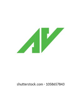 letters av or n arrows design logo