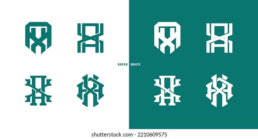 Letras logotipo de plantilla de monograma AX o XA inicial para ropa, ropa, marca
