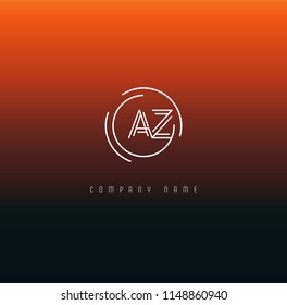 Letters A&Z Joint logo icon vector element.
