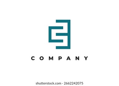 letters b and c abstract logo design