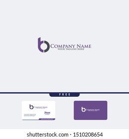 Letters B C, B&C joint logo icon with business card vector template