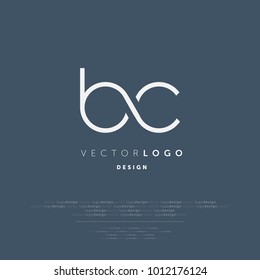 Letters B C, B & C joint logo icon vector template.