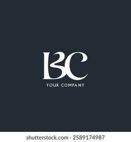 Letters B C joint logo icon vector template.