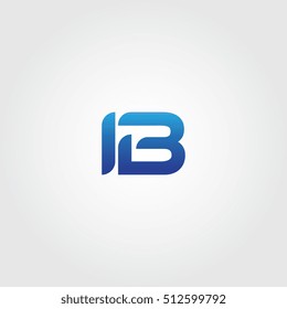The letters I and B combined Icon Logo Templates. IB Initial Vector Design Element For Download
