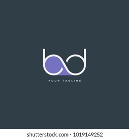 Letters B D, B & D joint logo icon vector template.

