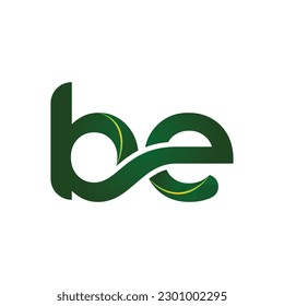 Icono de logotipo de las letras B E, BE, B, E 
vector
