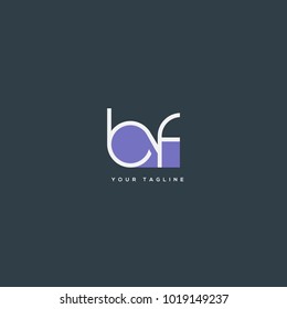 Letters B F, B & F joint logo icon vector template.

