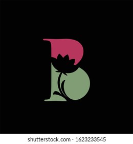 Letters B Flower  Logo Vector Download 