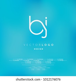 Letters B J, B & J joint logo icon vector template.