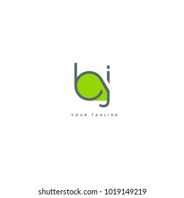 Letters B J, B & J joint logo icon vector template.

