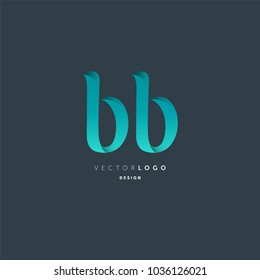 Letters B B joint logo icon vector element.