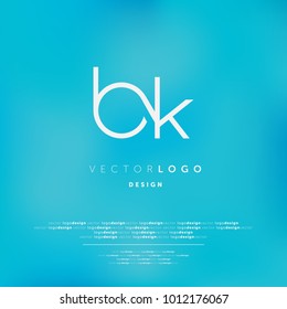 Letters B K, B & K joint logo icon vector template.