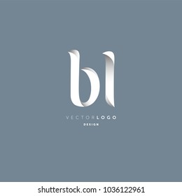 Letters B L joint logo icon vector element.
