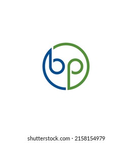 Letters B P, BP joint logo icon with vector template.