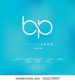 Letters B P, B & P joint logo icon vector template.