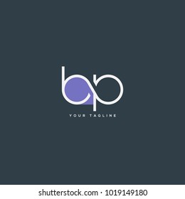 Letters B P, B & P joint logo icon vector template.

