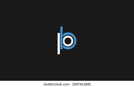 DISEÑO DE LOGOTIPO B Y P CON EFECTO ESPACIAL NEGATIVO PARA USO ILUSTRATIVO