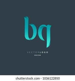 Letters B Q joint logo icon vector element.