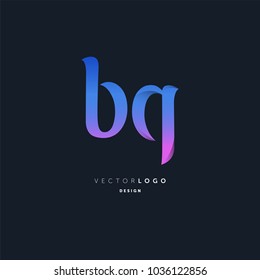 Letters B Q joint logo icon vector element.