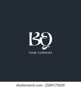 Letters B Q joint logo icon vector template.