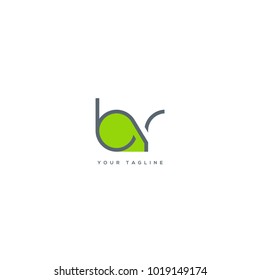 Letters B R, B & R joint logo icon vector template.

