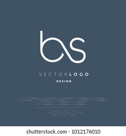 Letters B S, B & S joint logo icon vector template.