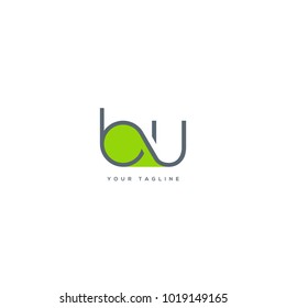 Letters B U, B & U joint logo icon vector template.

