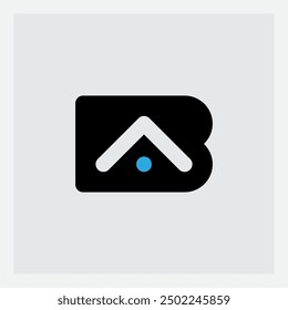 Letras A B. VClean, tipografía en negrita cumple con el estilo geométrico minimalista. Diseño moderno del logotipo de BV: blanco y negro elegante con acentos vibrantes. Icono de marca versátil para tecnología, medios o identidad Corporativa
