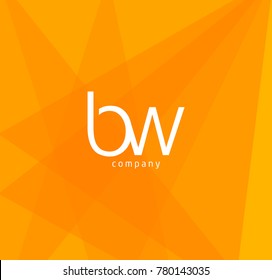 Letters B W business Logo icon template vector.