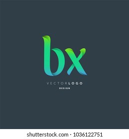 Letters B X joint logo icon vector element.