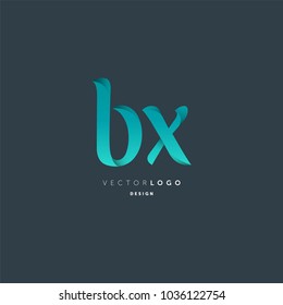 Letters B X joint logo icon vector element.