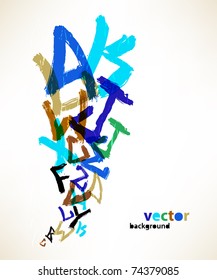Letters background design