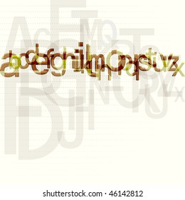 Letters background design series