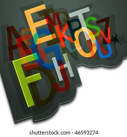 Letters background design series