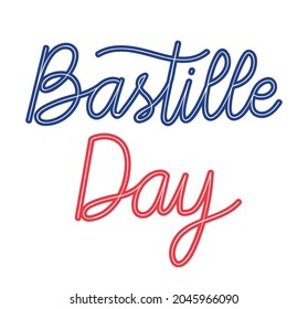 letters of bastille day lettering