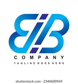 Cartas BB o EB o BIB o BIIB o BJB o BJA o BIA logotipo monograma, combinación de logotipo de mariposa dos letras B y B o B y E iniciales, estilo mínimo BB o BE o BIB diseño emblemático de marca de identidad