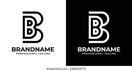 Buchstaben BB Monogram Logo, geeignet für jedes Geschäft mit BB-Initialen