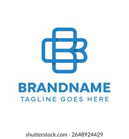 Letters BB Plus Medical Logo, symbolizing health, care, and balance