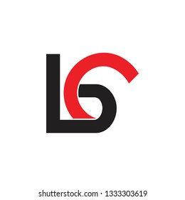 letters bc simple geometric line logo vector