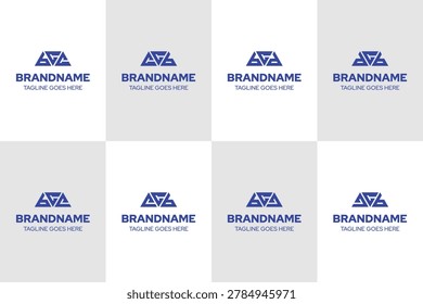 Letters BCC CCB BCD DCB BCE ECB BCG GCB Logo Set