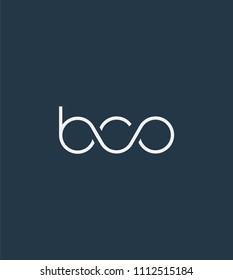 Letters BCO Joint logo icon vector element.
