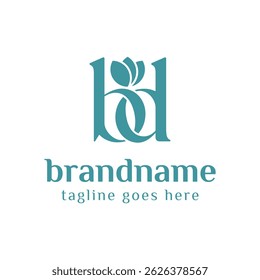 Letters BD Beauty Lowercase Logo, symbolizing sophistication, style, and timeless beauty