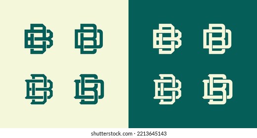 Letters BD or DB monogram template logo initial for clothing, apparel, brand