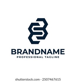 Letters BE Hexagon Logo, suitable for any business with BE or EB initials