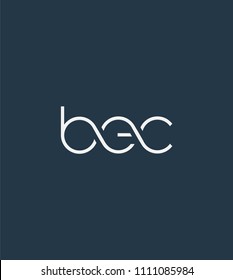 Letters BEC Joint logo icon vector element.