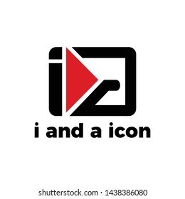 letters I and A become unique and creative logos