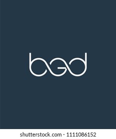 Letters BED Joint logo icon vector element.